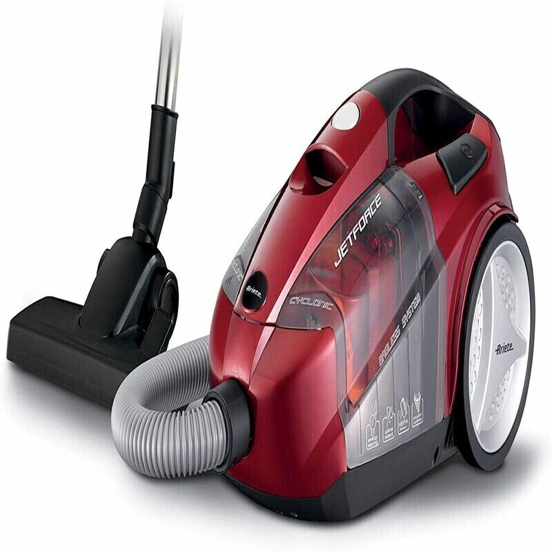 جارو برقی آریته ایتالیا ARIETE Jet Force 2791 - بدون کیسه - قرمز